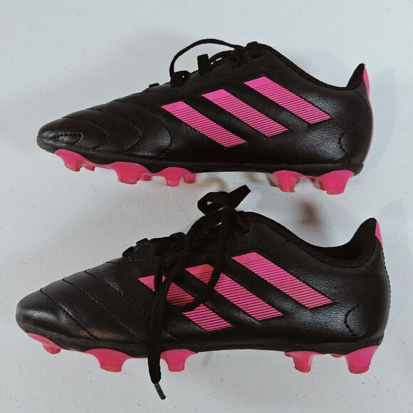 Adidas Kids FG Soccer Cleats Goletto VIII Youth 1 Pink Black Shoes Firm Ground - Picture 4 of 11